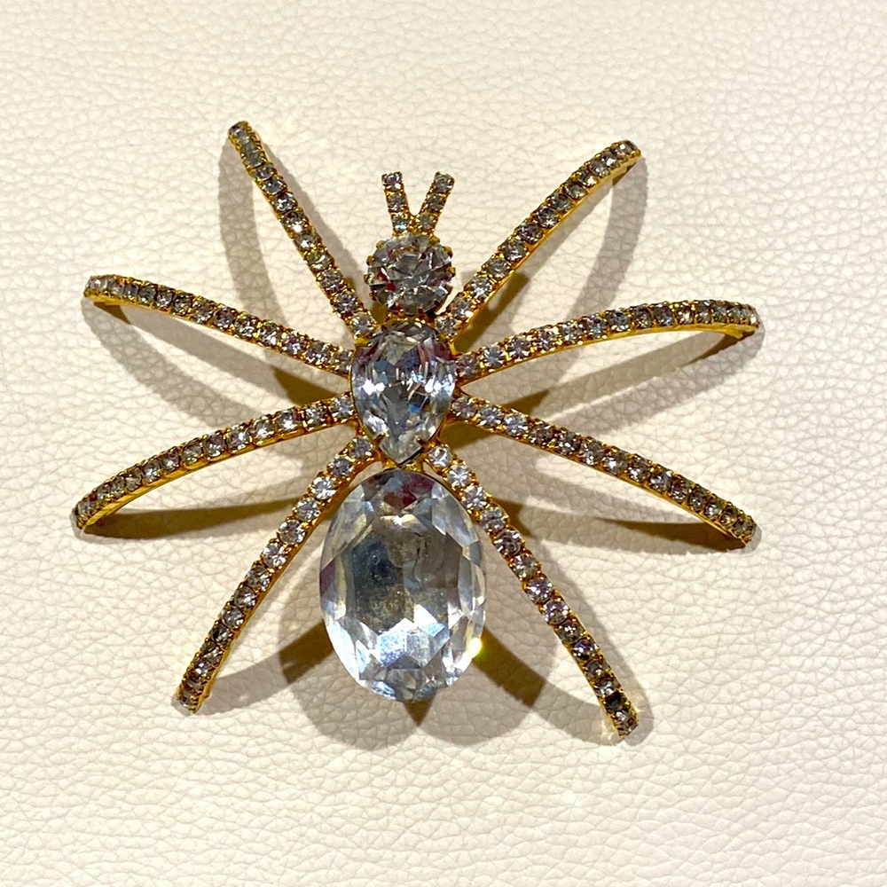 Ivanka Trump Rhinestone Spider Brooch